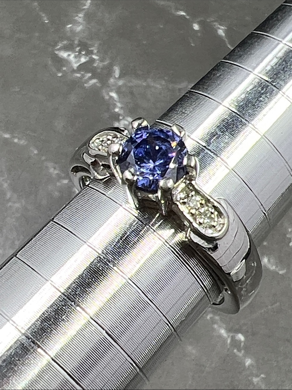925 Blue Tanzanite CZ Ring